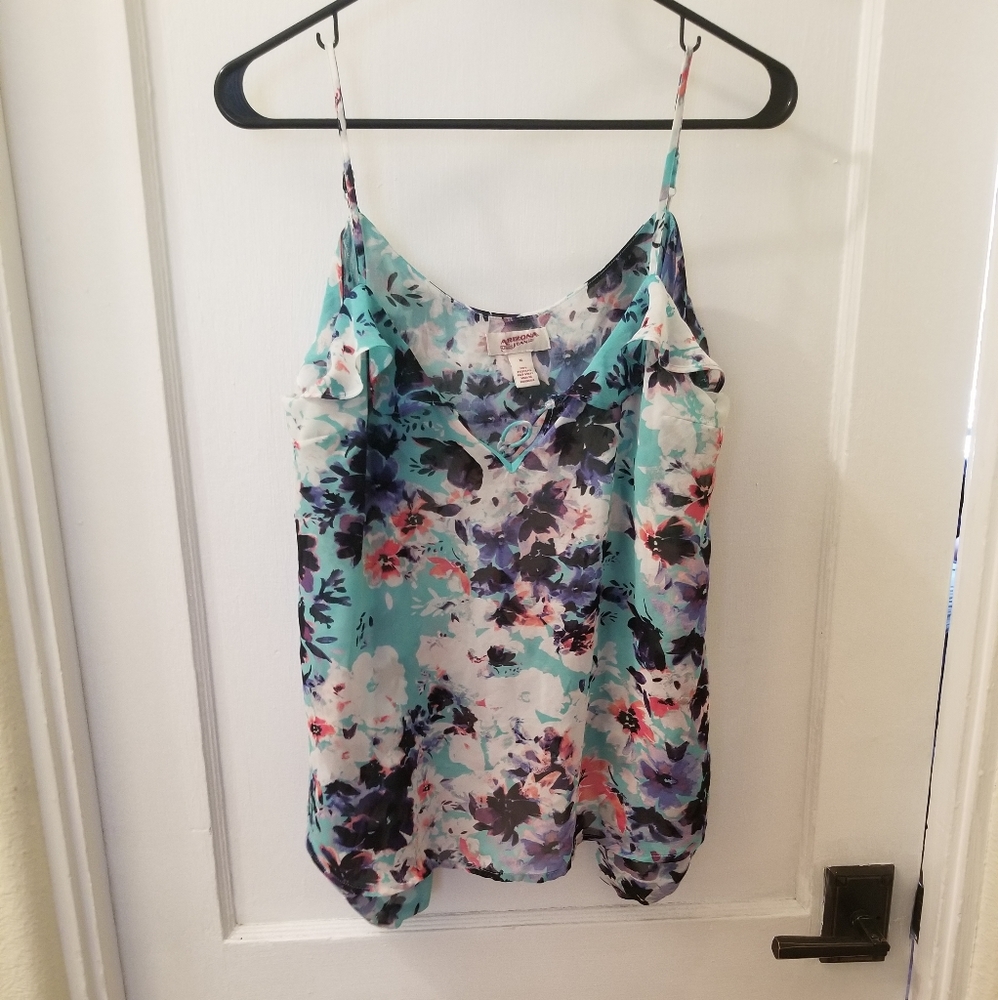 Floral Spaghetti Strap Blouse